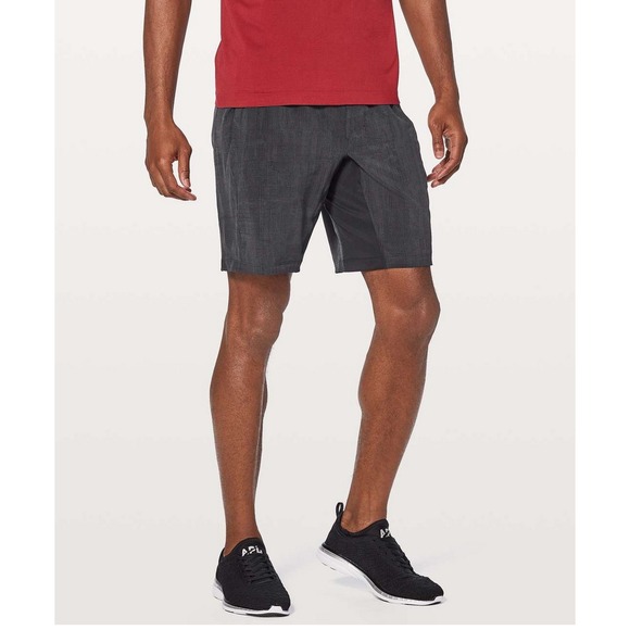 lululemon athletica Other - Lululemon T.H.E. Short 9" Linerless‎ Grid Lines Deep Coal Black size small